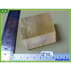 Calcite Optique Miel en pierre polie 152g