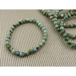 Bracelet Turquoise d'Afrique stabilisée Q Extra en perles de 6mm