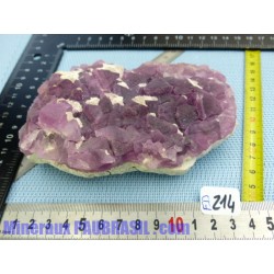 Fluorite Fluorine rose brute du Mexique Q Extra 587g