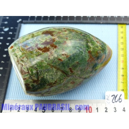 Chrysoprase de Madagascar  sous forme libre Q Extra 759g 115mm haut