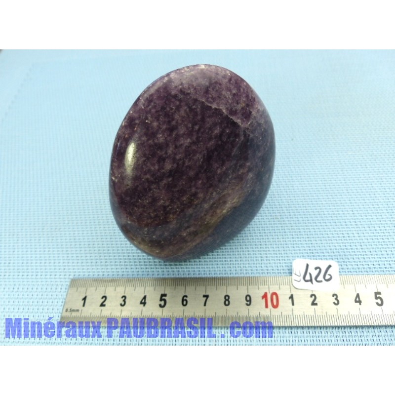 Lépidolite sous forme libre Q Extra 452gr 100mm haut