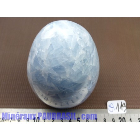 Calcite Bleue sous forme libre Q Extra 873gr 114mm haut