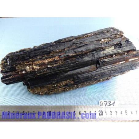 Tourmaline noire fibreuse avec Mica Pierre Brute Bresil 2904g Q Extra