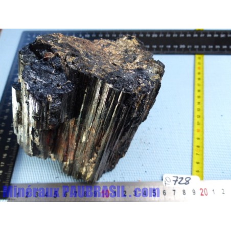 Tourmaline noire fibreuse avec Mica Pierre Brute Bresil 2922g Q Extra