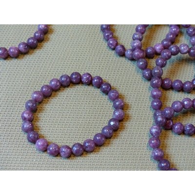 Lépidolite Bracelet Perles 8mm