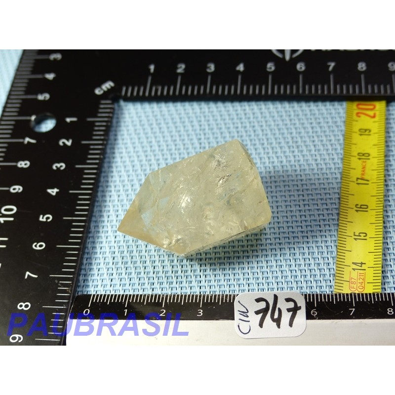 Pointe surfacée de Quartz citrin du Congo 40g