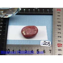 Thulite - zoïsite rouge en pierre roulée Q Extra 19g