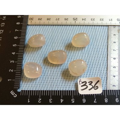Calcédoine Rose Lot de 5 Pierres Roulées 26g | Minéraux Paubrasil