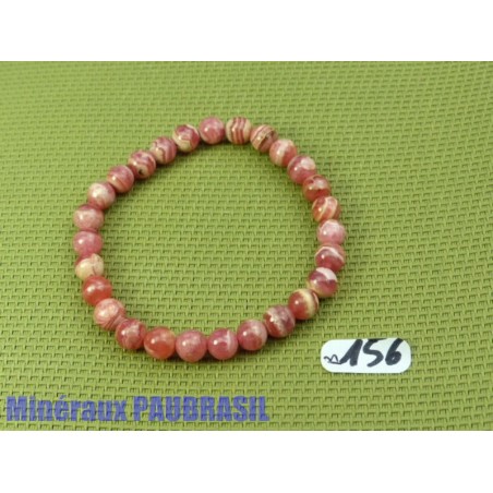 Bracelet Rhodocrosite d'Argentine Q Extra en perles de 6mm50