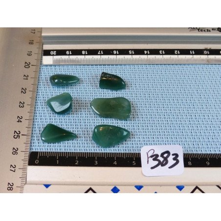 Calcédoine Chrome - Mtorolite Lot de 6 Pierres Roulées 10g | Minéraux Paubrasil