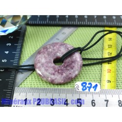 Donut Pi Lepidolite de 40 mm
