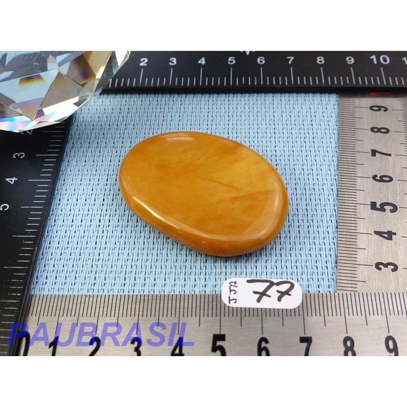 Jaspe jaune en tranche plate 30g Madagascar