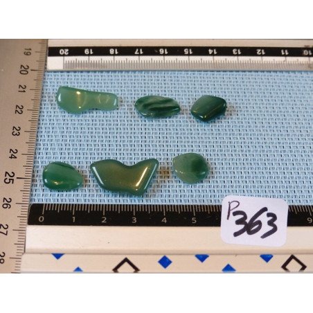 Calcédoine Chrome - Mtorolite Lot de 6 Pierres Roulées 8g | Minéraux Paubrasil
