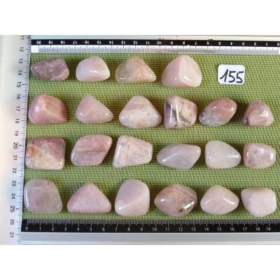 Petalite Rose Pierre Roulée à l unité de 13 à 14 gr | Minéraux Paubrasil