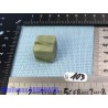 Cube poli en Jaspe Vert Zébré - Green Network Jasper Q Extra 17g 18mm Rare