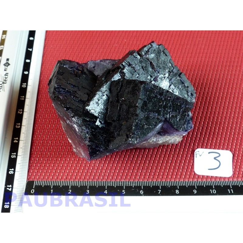 Fluorite fluorine  Violette brute 366g Q Extra Mexique