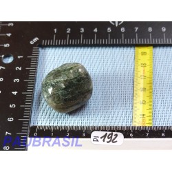 Diopside - Chrome diopside et quartz en pierre semi roulée 36g