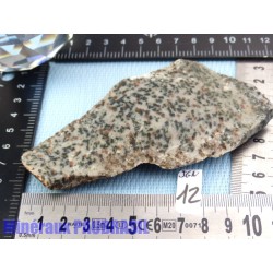 Jadeite à inclusions de grenats de Namibie pierre brute 118g rare