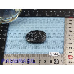 Obsidienne Flocon de Neige en Pierre Plate Fine 15g