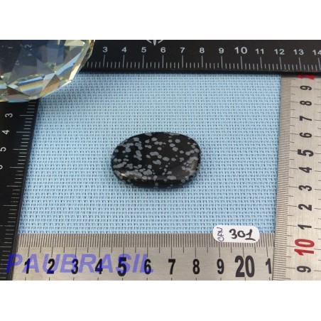 Obsidienne Flocon de Neige en Pierre Plate Fine 15g