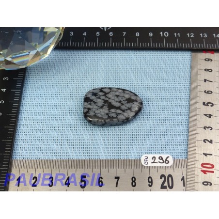 Obsidienne Flocon de Neige en Pierre Plate Fine 15g