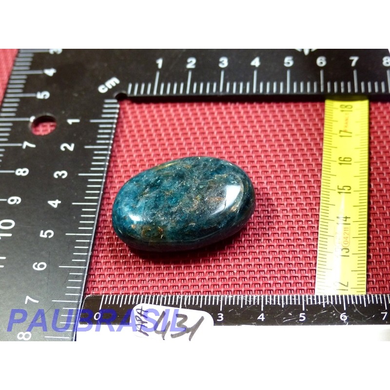 Apatite Bleue en mini savonnette polie Q Extra 27g