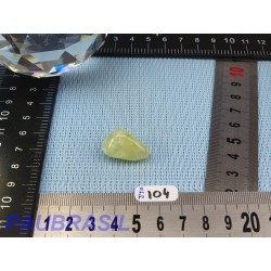 Jade jaune d'Australie - prehnite jaune 7gr pierre roulée Q Extra