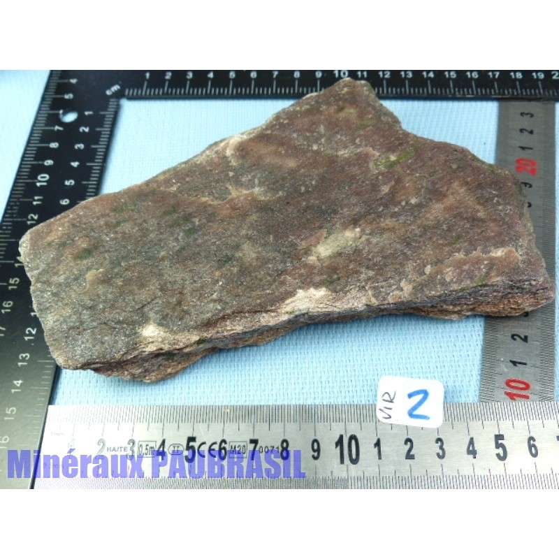 Alurgite à inclusions de Viridine de Suède en pierre brute 906g