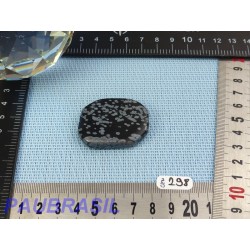 Obsidienne Flocon de Neige en Pierre Plate 19g