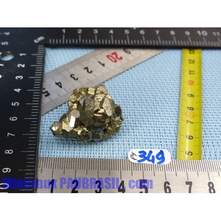 Pyrite cristallisée Q Extra pierre brute Pérou 36gr