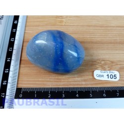 Quartz Bleu - aventurine bleue en Pierre Roulée de 51g