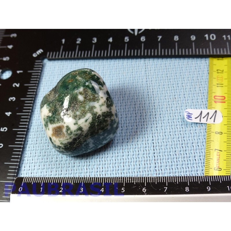 Agate arborisée - agate arbre  pierre roulee Brésil 86gr