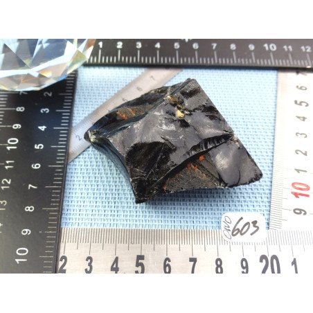 Obsidienne noire en Pierre Brute de 105gr50