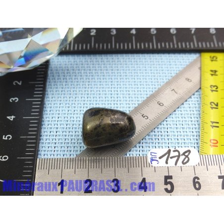 Jade magnétite ou jade noir pierre roulée de 12g