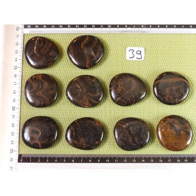 Stromatolite Pierre Plate à l unité de 28 à 32 gr | Minéraux Paubrasil