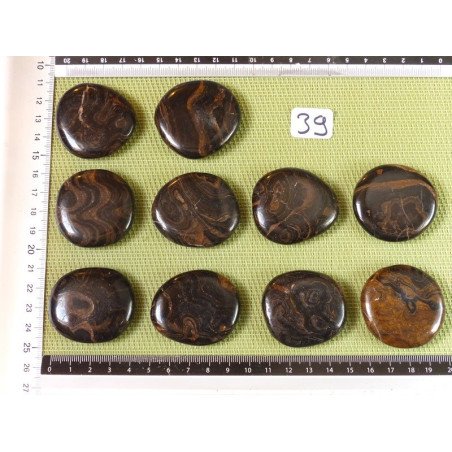 Stromatolite Pierre Plate à l unité de 28 à 32 gr | Minéraux Paubrasil