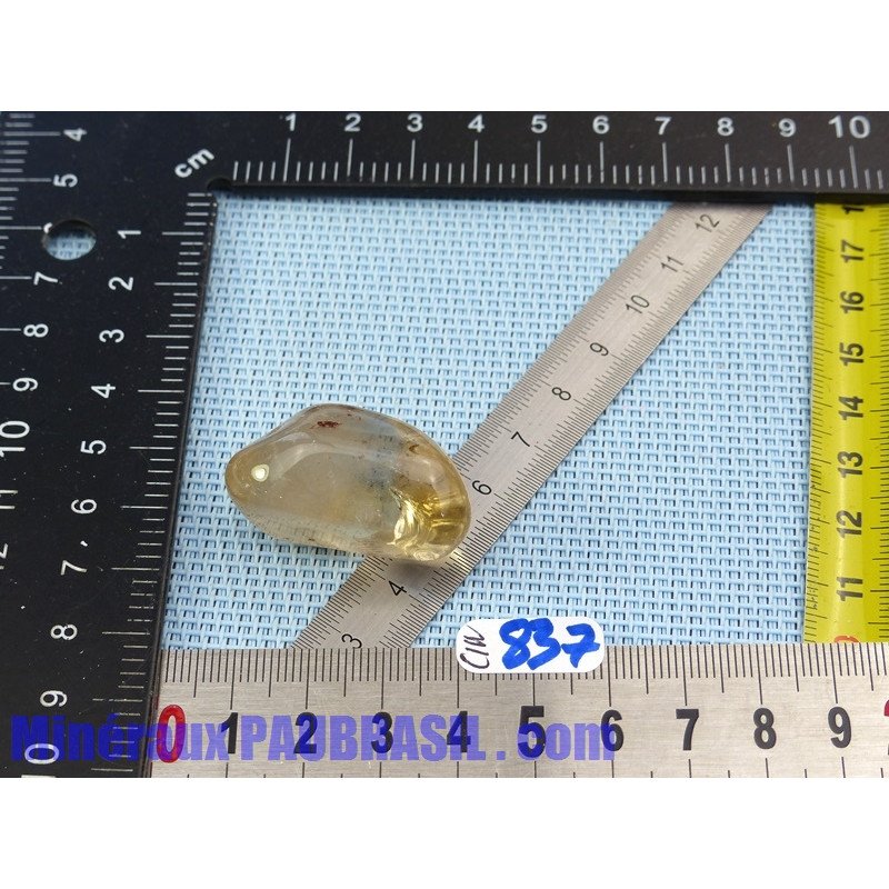 Citrine naturelle pierre roulée de 18g Q Extra