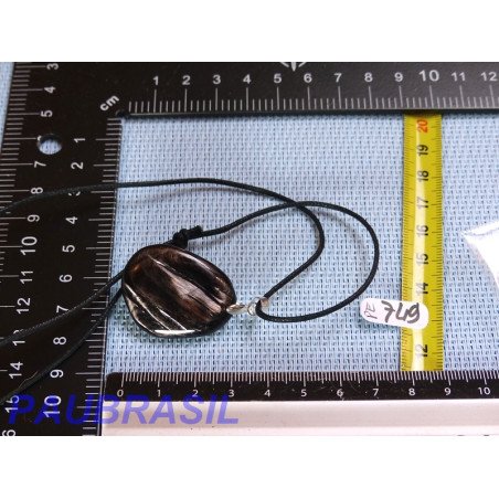 Pendentif Hypersthène mini pierre plate 13g