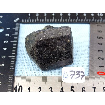Tourmaline Noire Schorl Inde en Pierre Brute Biterminée Q Extra 120gr50