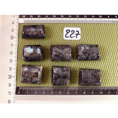 Larvikite Q Extra Pierre Roulée à l unité de 17 à 18 gr | Minéraux Paubrasil