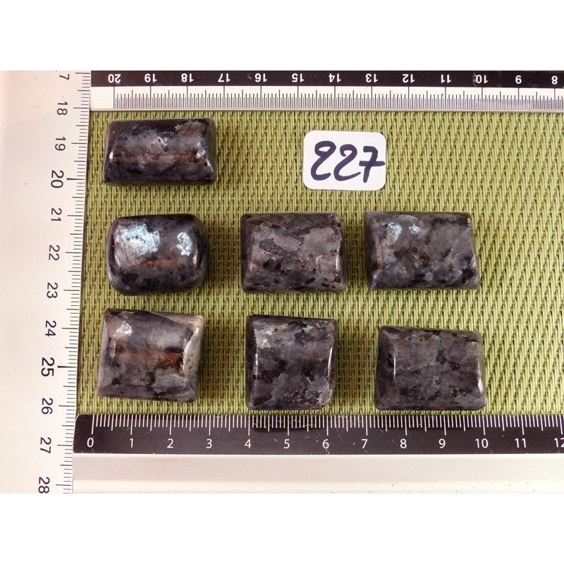 Larvikite Q Extra Pierre Roulée à l unité de 17 à 18 gr | Minéraux Paubrasil