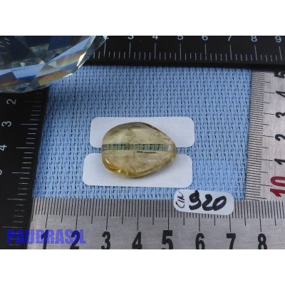 Citrine en mini pierre plate 6g