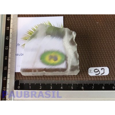 Ulexite tronçon deux faces polies 97g USA