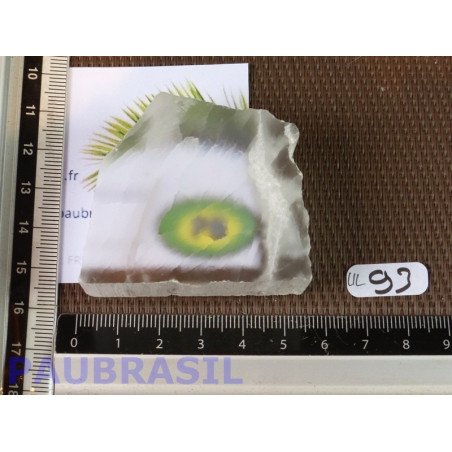 Ulexite tronçon deux faces polies 97g USA