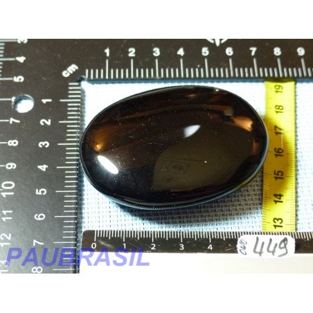 Obsidienne noire en savonnette polie Q Extra 97g