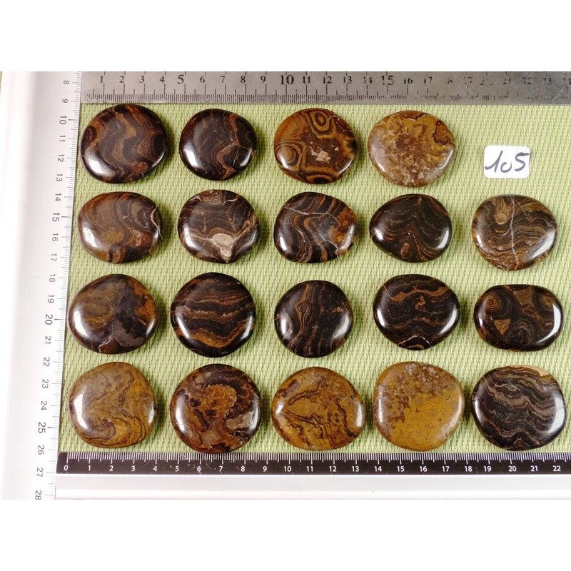 Stromatolite Pierre Plate à l unité de 24 à 27 gr | Minéraux Paubrasil
