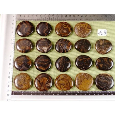 Stromatolite Pierre Plate à l unité de 24 à 27 gr | Minéraux Paubrasil