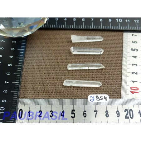 4 pointes cristal de roche Q Extra pour lithothérapie 9gr