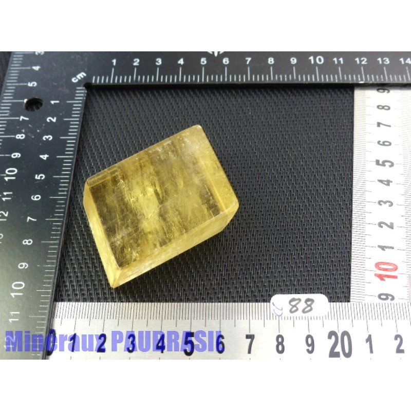 Calcite Optique Miel en pierre polie 106g