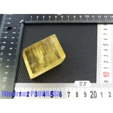 Calcite Optique Miel en pierre polie 106g